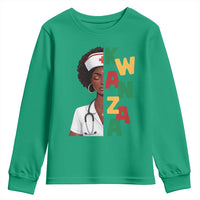African American Nurse Youth Sweatshirt Joyful Kwanzaa Celebration Gift - Wonder Print Shop