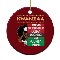 7 Principles Of Kwanzaa Ceramic Ornament Nurse Pride African American Heritage Gift - Wonder Print Shop