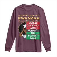7 Principles Of Kwanzaa Long Sleeve Shirt Nurse Pride African American Heritage Gift - Wonder Print Shop