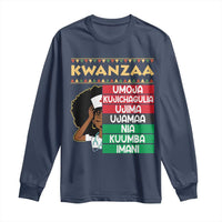 7 Principles Of Kwanzaa Long Sleeve Shirt Nurse Pride African American Heritage Gift - Wonder Print Shop