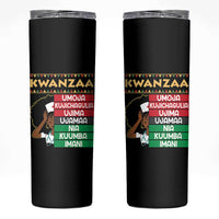 7 Principles Of Kwanzaa Skinny Tumbler Nurse Pride African American Heritage Gift - Wonder Print Shop