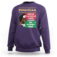 7 Principles Of Kwanzaa Sweatshirt Nurse Pride African American Heritage Gift - Wonder Print Shop