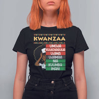 7 Principles Of Kwanzaa T Shirt For Women Nurse Pride African American Heritage Gift - Wonder Print Shop