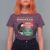 7 Principles Of Kwanzaa T Shirt For Women Nurse Pride African American Heritage Gift - Wonder Print Shop