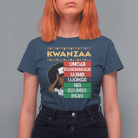 7 Principles Of Kwanzaa T Shirt For Women Nurse Pride African American Heritage Gift - Wonder Print Shop