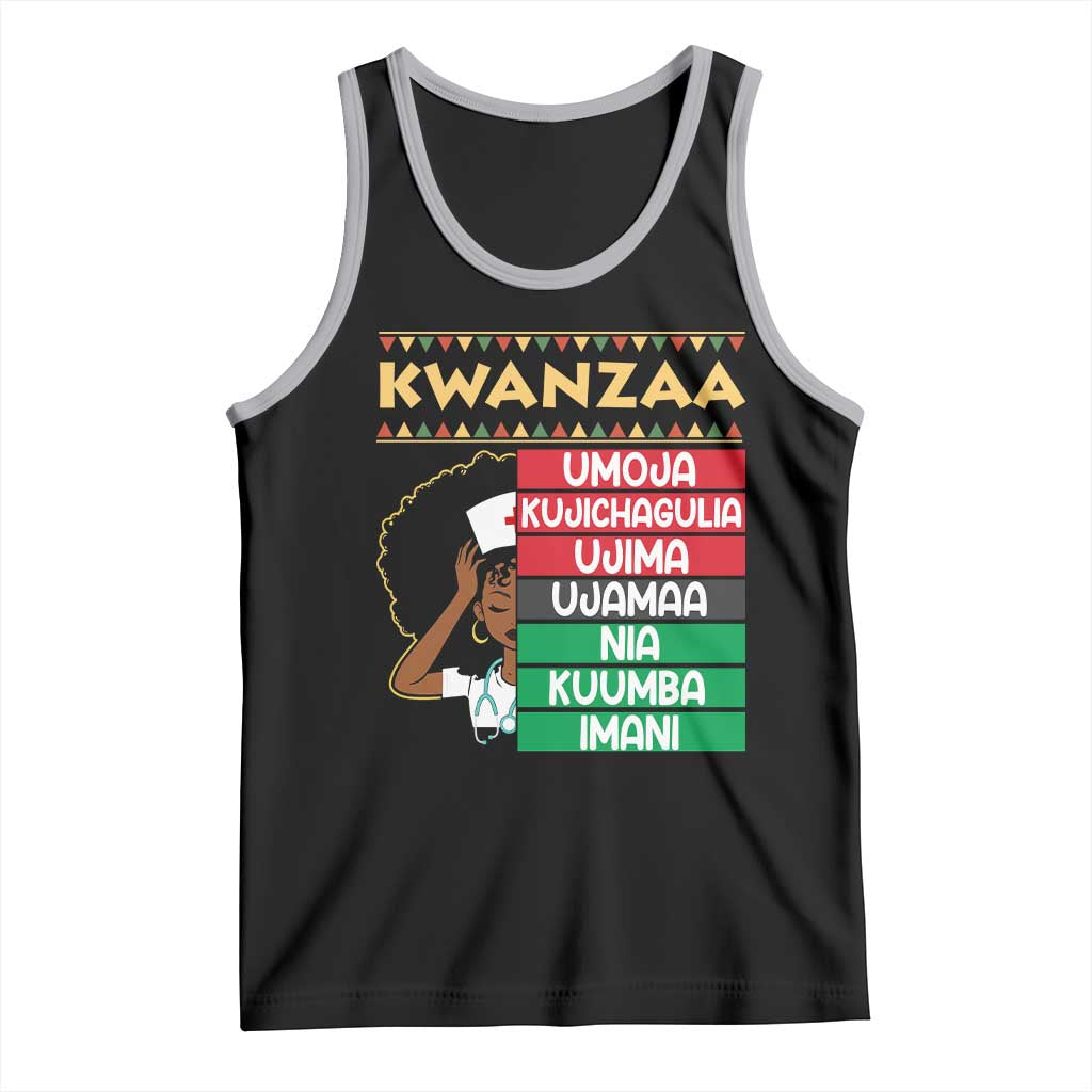 7 Principles Of Kwanzaa Tank Top Nurse Pride African American Heritage Gift - Wonder Print Shop