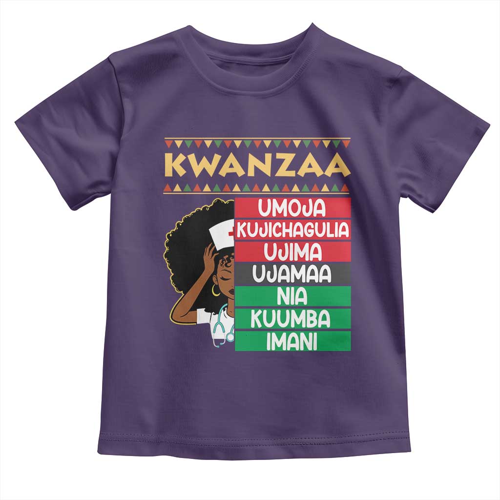 7 Principles Of Kwanzaa Toddler T Shirt Nurse Pride African American Heritage Gift - Wonder Print Shop