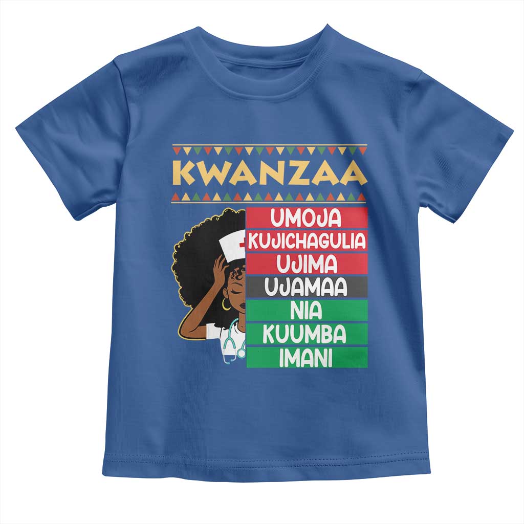 7 Principles Of Kwanzaa Toddler T Shirt Nurse Pride African American Heritage Gift - Wonder Print Shop