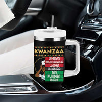 7 Principles Of Kwanzaa Tumbler With Handle Nurse Pride African American Heritage Gift - Wonder Print Shop