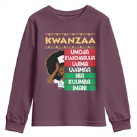 7 Principles Of Kwanzaa Youth Sweatshirt Nurse Pride African American Heritage Gift - Wonder Print Shop
