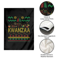 Funny Kwanzaa Celebration Ugly Sweater Garden Flag African Heritage Holiday Gift - Wonder Print Shop