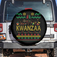 Funny Kwanzaa Celebration Ugly Sweater Spare Tire Cover African Heritage Holiday Gift - Wonder Print Shop