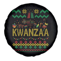 Funny Kwanzaa Celebration Ugly Sweater Spare Tire Cover African Heritage Holiday Gift - Wonder Print Shop