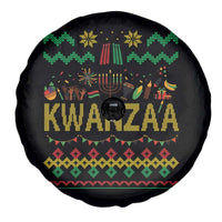 Funny Kwanzaa Celebration Ugly Sweater Spare Tire Cover African Heritage Holiday Gift - Wonder Print Shop