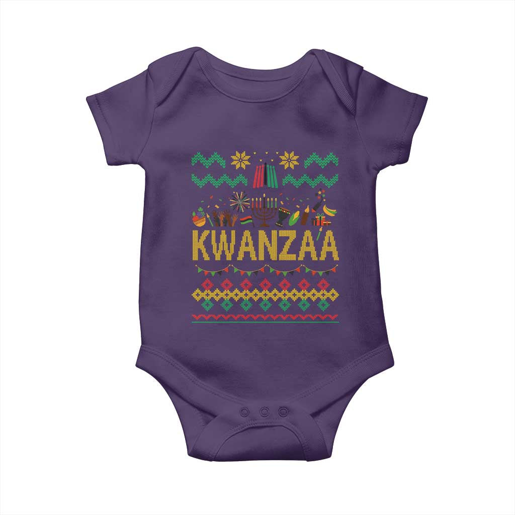 Funny Kwanzaa Celebration Ugly Sweater Baby Onesie African Heritage Holiday Gift - Wonder Print Shop