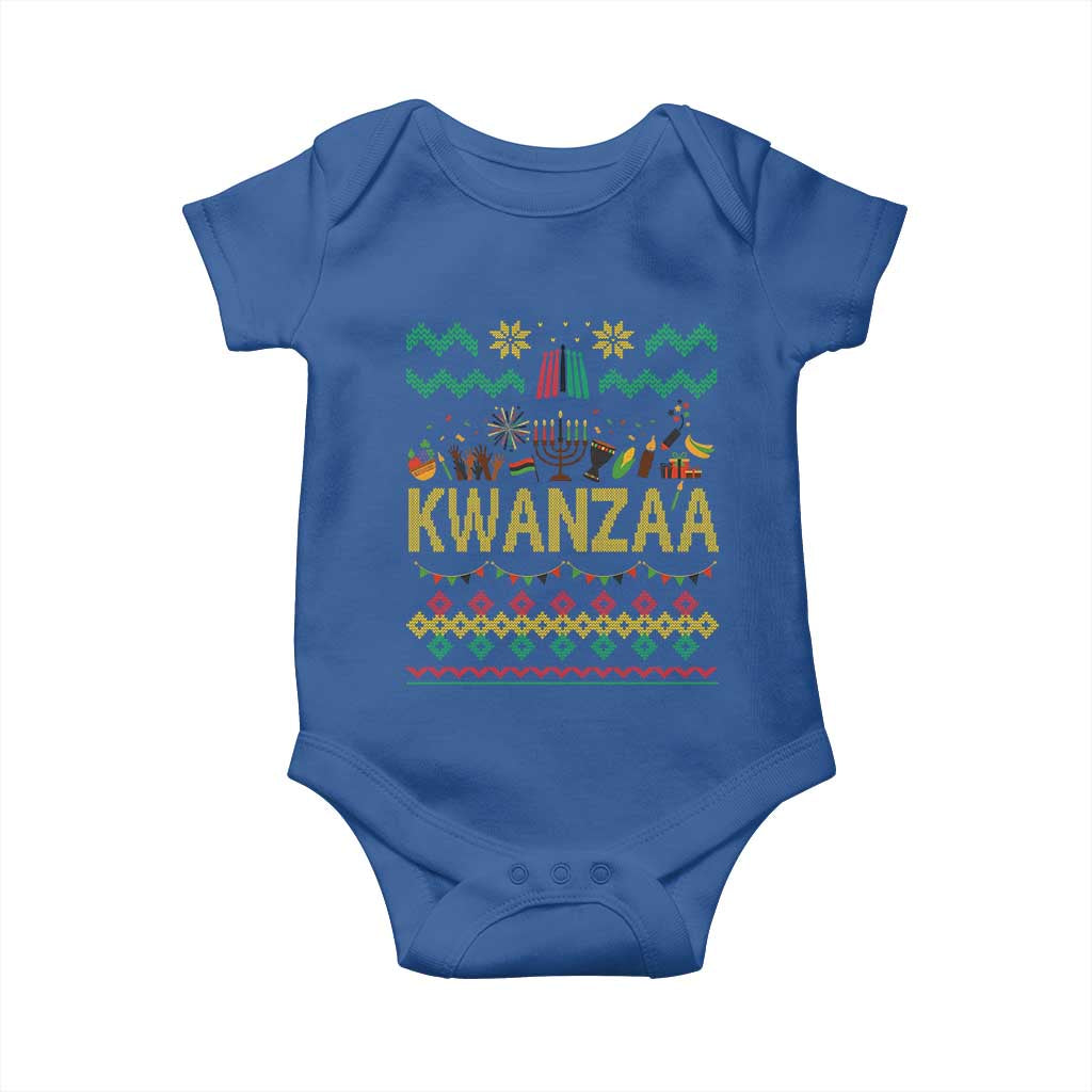 Funny Kwanzaa Celebration Ugly Sweater Baby Onesie African Heritage Holiday Gift - Wonder Print Shop