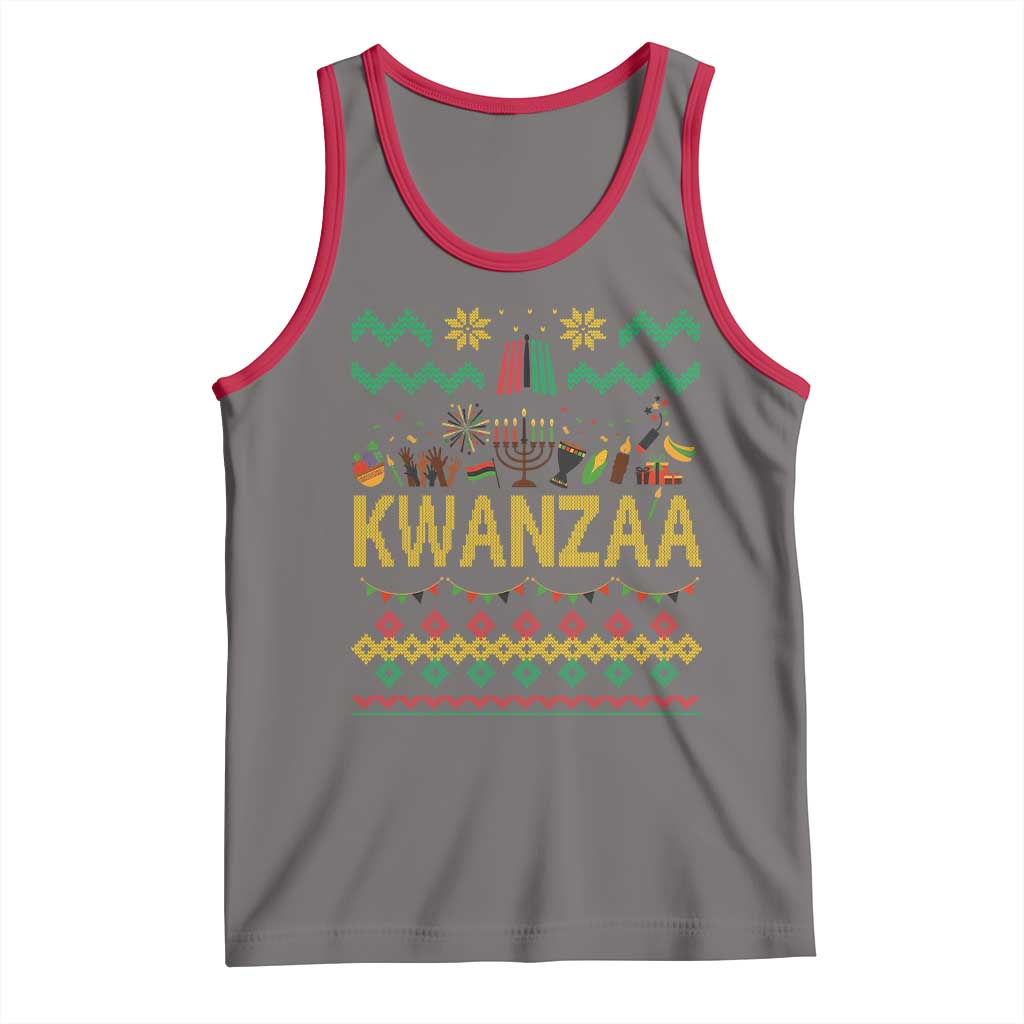 Funny Kwanzaa Celebration Ugly Sweater Tank Top African Heritage Holiday Gift - Wonder Print Shop