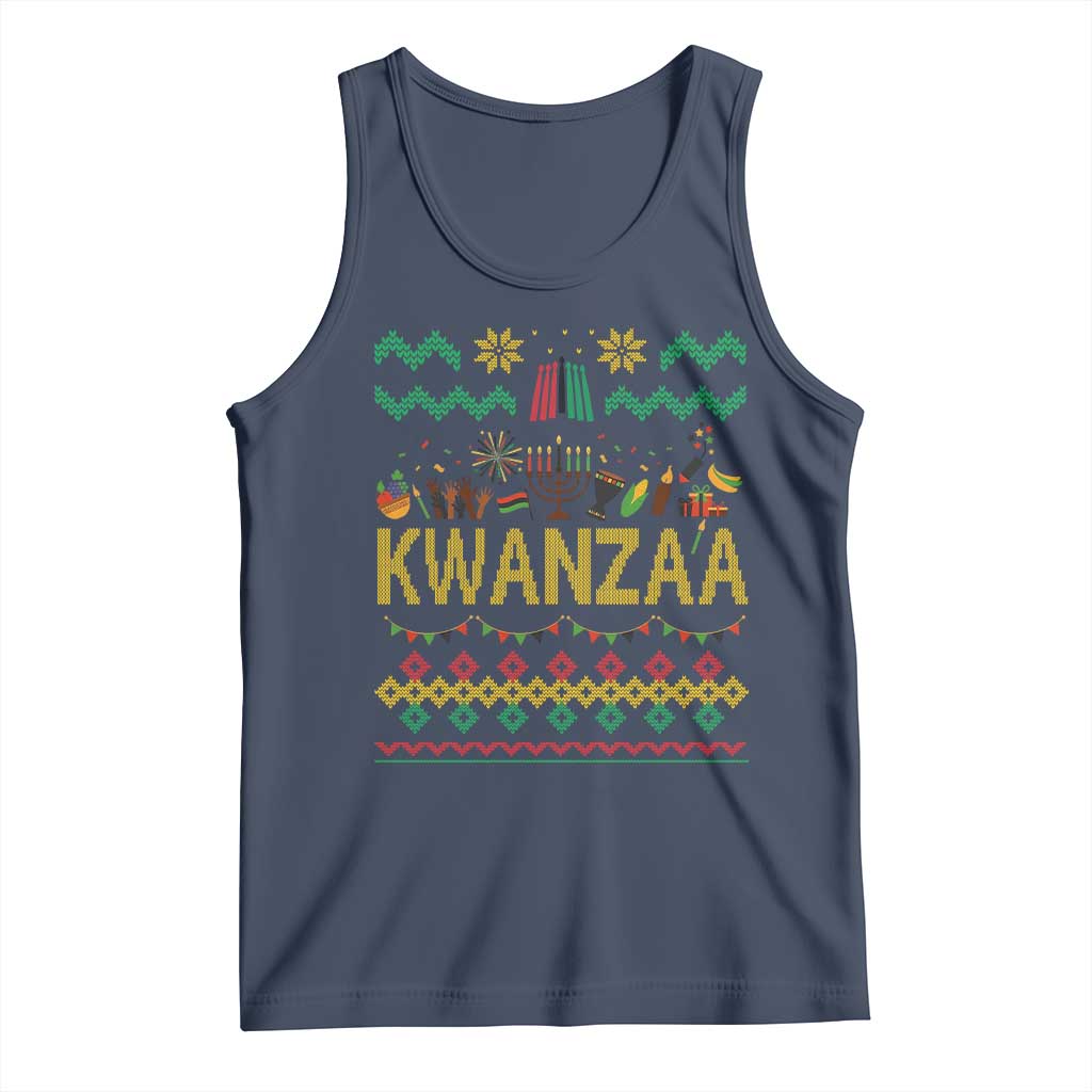 Funny Kwanzaa Celebration Ugly Sweater Tank Top African Heritage Holiday Gift - Wonder Print Shop