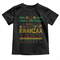 Funny Kwanzaa Celebration Ugly Sweater Toddler T Shirt African Heritage Holiday Gift - Wonder Print Shop