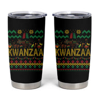Funny Kwanzaa Celebration Ugly Sweater Tumbler Cup African Heritage Holiday Gift - Wonder Print Shop