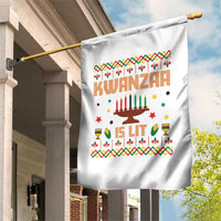 Funny Kwanzaa Is Lit Garden Flag Ugly Sweater African Heritage Holiday Gift - Wonder Print Shop