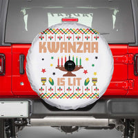 Funny Kwanzaa Is Lit Spare Tire Cover Ugly Sweater African Heritage Holiday Gift - Wonder Print Shop