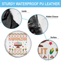 Funny Kwanzaa Is Lit Spare Tire Cover Ugly Sweater African Heritage Holiday Gift - Wonder Print Shop