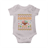 Funny Kwanzaa Is Lit Baby Onesie Ugly Sweater African Heritage Holiday Gift - Wonder Print Shop