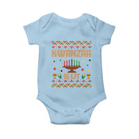 Funny Kwanzaa Is Lit Baby Onesie Ugly Sweater African Heritage Holiday Gift - Wonder Print Shop