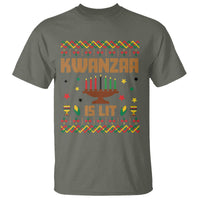Funny Kwanzaa Is Lit T Shirt Ugly Sweater African Heritage Holiday Gift - Wonder Print Shop