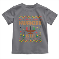 Funny Kwanzaa Is Lit Toddler T Shirt Ugly Sweater African Heritage Holiday Gift - Wonder Print Shop