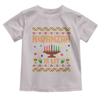 Funny Kwanzaa Is Lit Toddler T Shirt Ugly Sweater African Heritage Holiday Gift - Wonder Print Shop