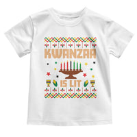 Funny Kwanzaa Is Lit Toddler T Shirt Ugly Sweater African Heritage Holiday Gift - Wonder Print Shop