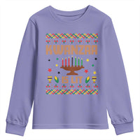 Funny Kwanzaa Is Lit Youth Sweatshirt Ugly Sweater African Heritage Holiday Gift - Wonder Print Shop