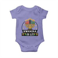 Kwanzaa Is Lit Baby Onesie Funny African American Holiday Gift - Wonder Print Shop