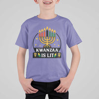 Kwanzaa Is Lit T Shirt For Kid Funny African American Holiday Gift - Wonder Print Shop