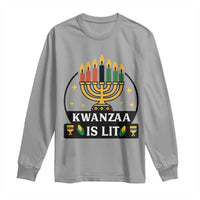 Kwanzaa Is Lit Long Sleeve Shirt Funny African American Holiday Gift - Wonder Print Shop