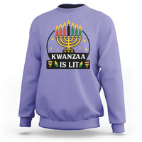 Kwanzaa Is Lit Sweatshirt Funny African American Holiday Gift - Wonder Print Shop