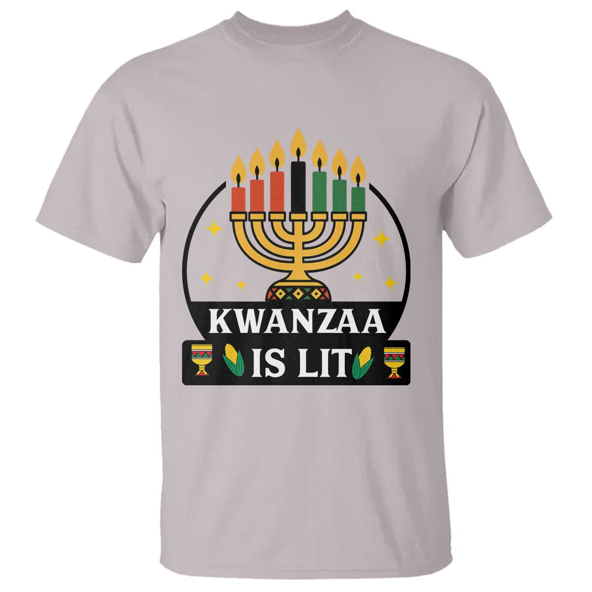 Kwanzaa Is Lit T Shirt Funny African American Holiday Gift - Wonder Print Shop