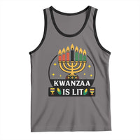 Kwanzaa Is Lit Tank Top Funny African American Holiday Gift - Wonder Print Shop
