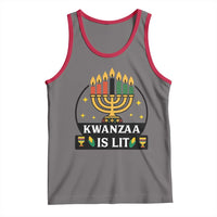 Kwanzaa Is Lit Tank Top Funny African American Holiday Gift - Wonder Print Shop