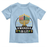 Kwanzaa Is Lit Toddler T Shirt Funny African American Holiday Gift - Wonder Print Shop