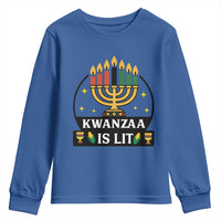 Kwanzaa Is Lit Youth Sweatshirt Funny African American Holiday Gift - Wonder Print Shop