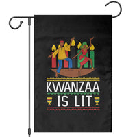 Funny Kwanzaa Is Lit Garden Flag Festival Of Lights African Heritage Gift - Wonder Print Shop