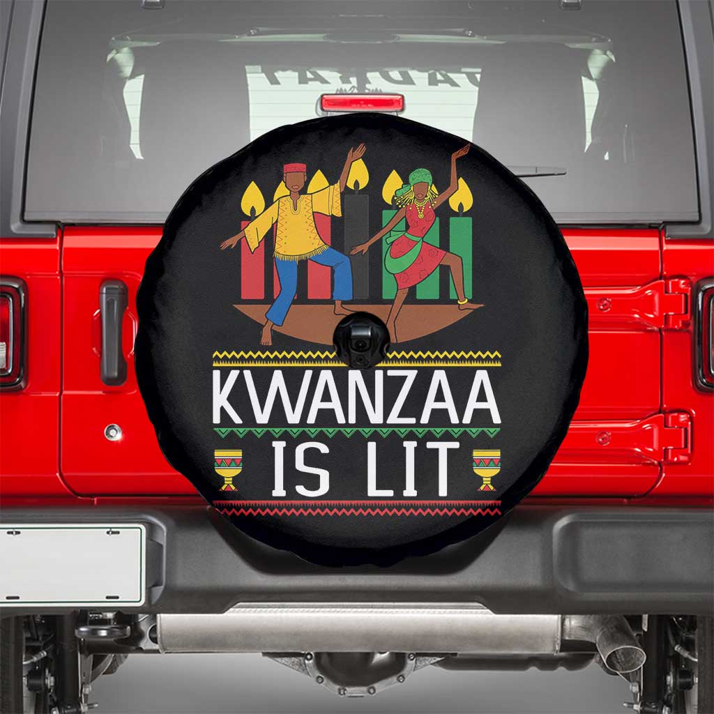 Funny Kwanzaa Is Lit Spare Tire Cover Festival Of Lights African Heritage Gift - Wonder Print Shop