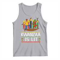 Funny Kwanzaa Is Lit Tank Top Festival Of Lights African Heritage Gift - Wonder Print Shop