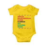 7 Principles Of Kwanzaa Baby Onesie African American Holiday Gift - Wonder Print Shop