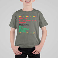 7 Principles Of Kwanzaa T Shirt For Kid African American Holiday Gift - Wonder Print Shop