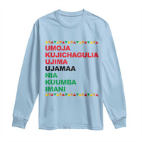 7 Principles Of Kwanzaa Long Sleeve Shirt African American Holiday Gift - Wonder Print Shop