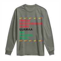 7 Principles Of Kwanzaa Long Sleeve Shirt African American Holiday Gift - Wonder Print Shop